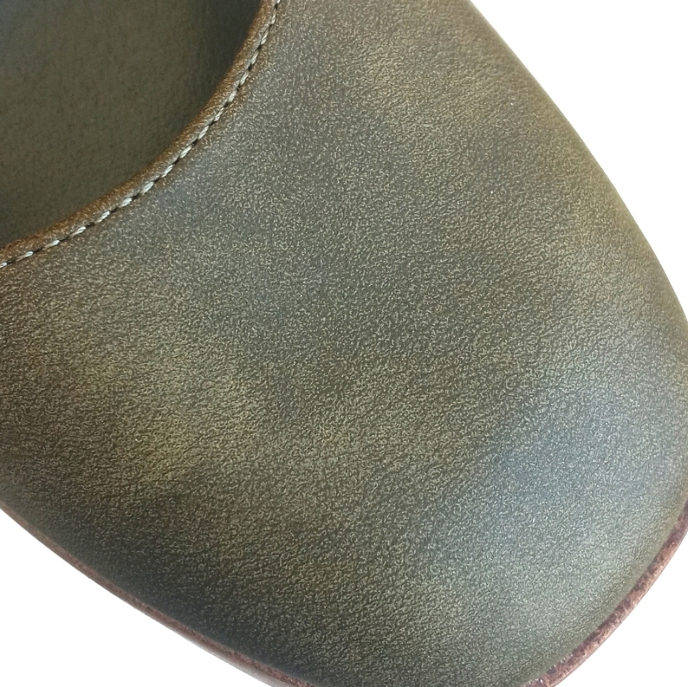 House of Harlow 1960 Olive Green Square Toe Ankle Strap Platform Heels 8M - Picture 15 of 16